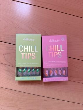 Chillhouse Chill Tips Press-On Nails - Green & Pink Duo